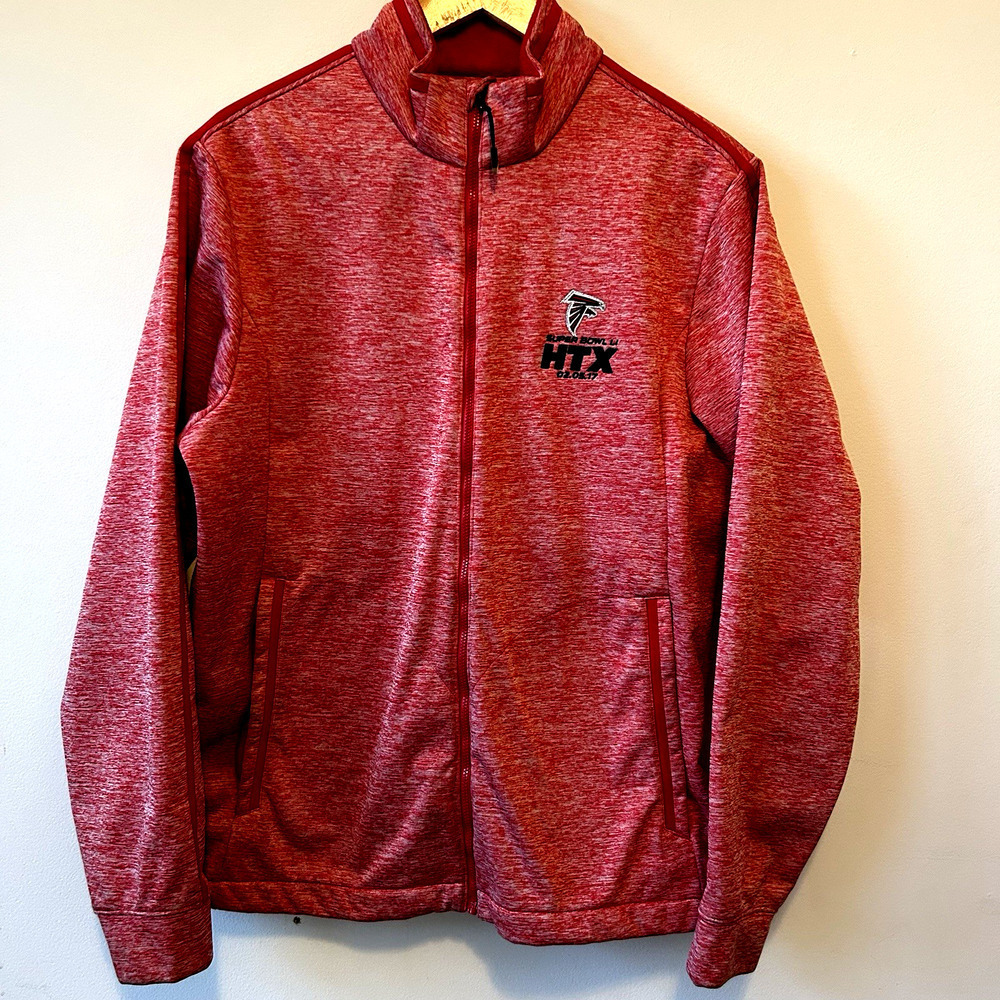 Atlanta Falcons Super Bowl LI HTX Antigua Red Mens Jacket Size M